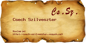 Csech Szilveszter névjegykártya